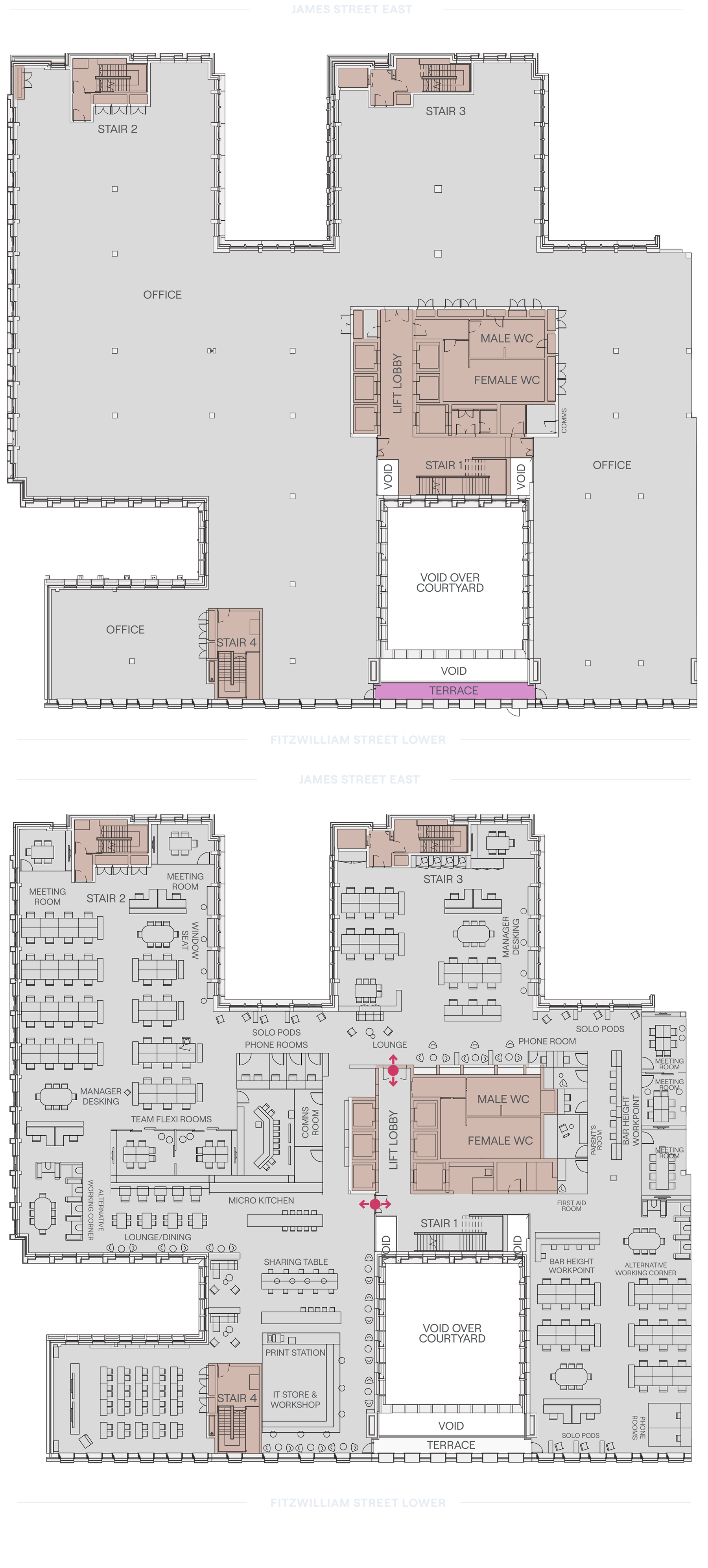 Fitzwilliam 28 2nd floor plan